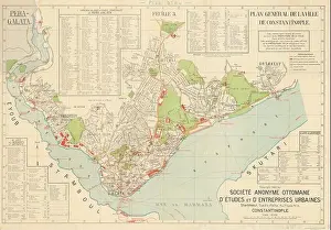 Historic Constantinople City Print