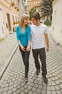 Couple Walking Print