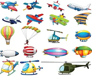 Air Transportation Modes Print