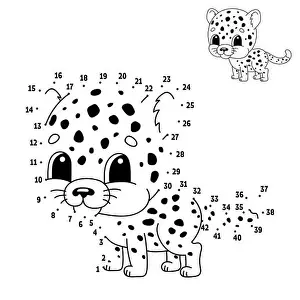 Isolated Dot to dot Print