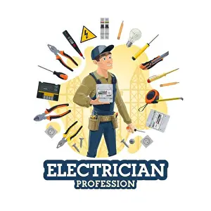 Electrician Profession Print