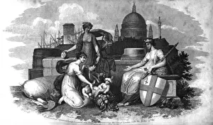 Emblematical Representation of Commerce Print