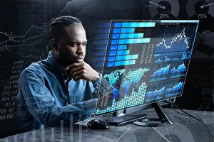 Financial KPI Data Profits Dashboard Print