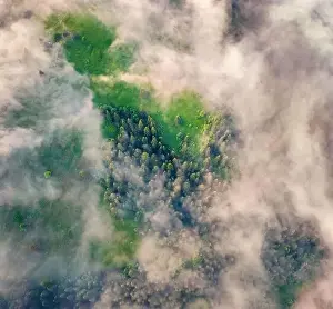 Flying above the clouds Print