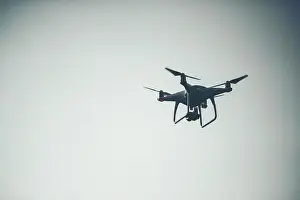 Flying Drone in the Sky Print