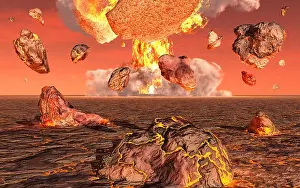 Earth Formation Print 4.54 Billion Years Ago
