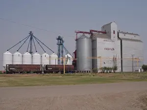 Grain Elevator Print, Frontier, Saskatchewan, Canada