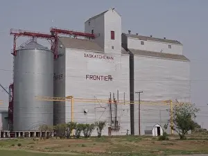 Print of Grain Elevator in Frontier, Saskatchewan