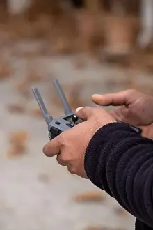 Flying Drone Remote Control Print