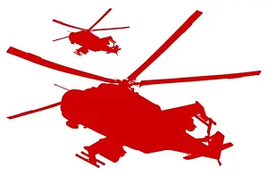 Military Helicopters Print