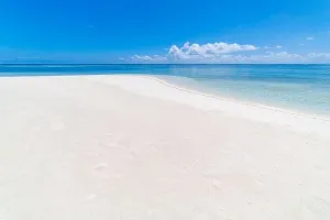 Empty Beach Print - Summer Landscape with Sand and Sky