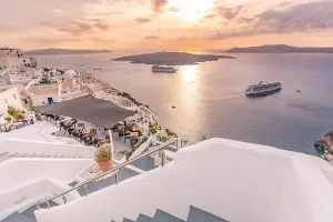 Santorini Island Print