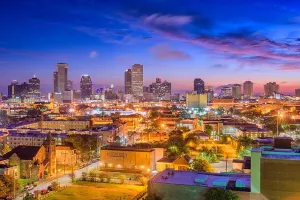 New Orleans Downtown City Skyline Print