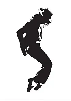 Michael Jackson Silhouette Print