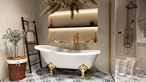 Modern Bathroom Interior Print