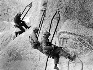 Print of Mount Rushmore Construction Workers, 1930s