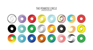 Penrose Impossible Circle Print