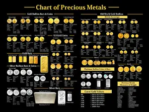Precious Metals Chart Print