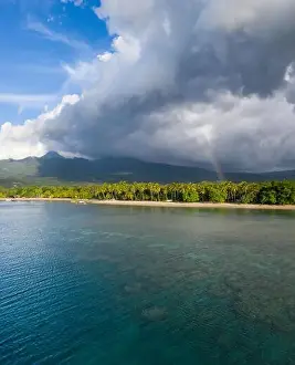 Rain Clouds Over Flores Island Print