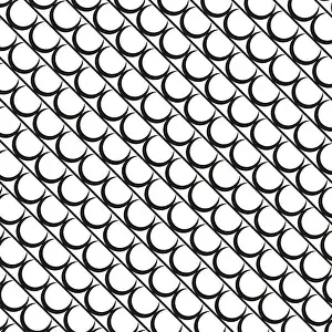 Black Arcs Seamless Print (EPS 10)