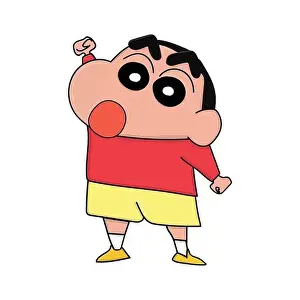 Shinchan Cute Vector Print Illustration