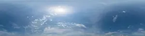 Seamless Spherical Print of Cirrus Clouds in Full Zenith
