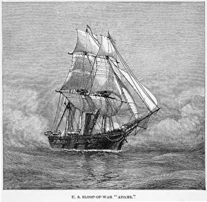 US Sloop of War Print - Adams