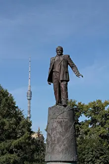 The Statue of Sergey Korolev Print