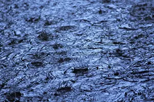 Summer Raindrops and Ripples Print