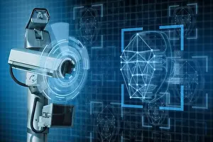 Surveillance Camera Print with Face Recognition System