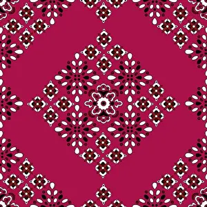 Traditional Ajrak Print Seamless Pattern