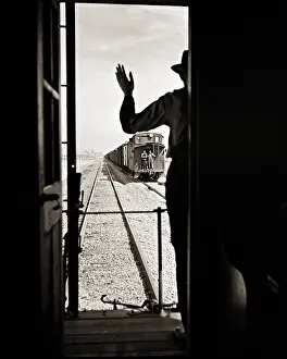 Two Trains Passing Print