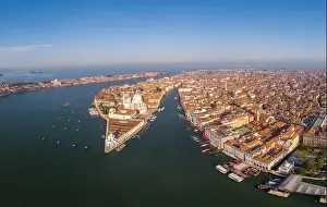 Venice from Above Print: Aerial Drone Photo of Saint Marks Square