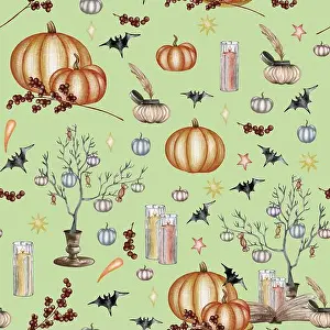 Watercolor Halloween Print