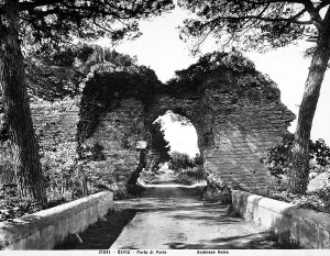 Roman Archaeological Sites Prints: Ancient gate in Ostia