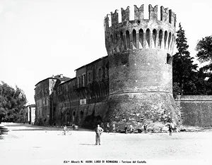 The angular dungeon with the medioval walls in Lugo di Romagna, Ravenna