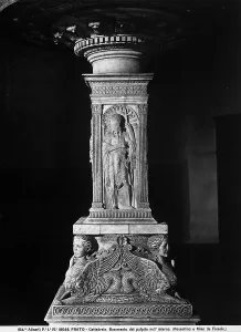 Base of the pulpit in the Cathedral of Prato