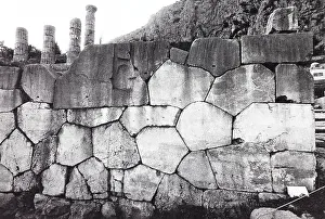 Classical Greek Artwork Prints: Base of the Temple of Apollo, Delphi
