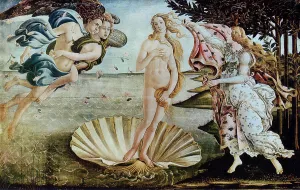 Uffizi Gallery Florence Prints: Birth of Venus; work of Sandro Botticelli. Uffizi Gallery, Florence