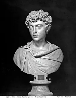 Capitoline Museum Rome Prints: Bust of the emperor Marcus Aurelius as a boy