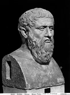 Plato Prints: Bust of Plato preserved in the Vatican Museums, Vatican City