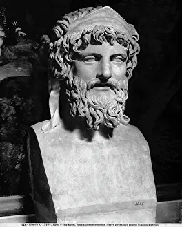 Framed Print : Bust of unknown, marble, ancient art, Museum of Villa Albani, Rome Framed Print : Bust of unknown, marble, ancient art, Museum of Villa Albani, Rome
