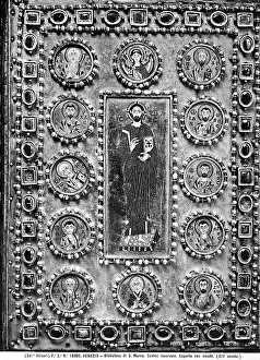Byzantine Art Style Prints: Byzantine binding of an ancient codex, kept in the Marciana National Library in Venice