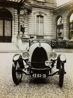 Vintage Automobile Prints: A car Bugatti