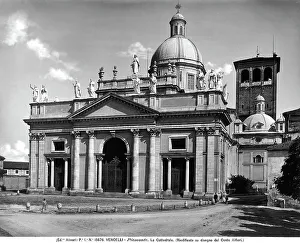 Front of the Cathedral of Vercelli