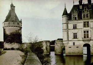 Chenonceau Castle Prints: Detail of Chenonceau Castle