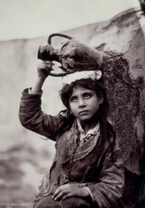 Child with amphora