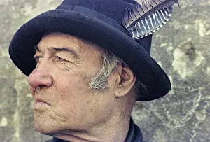 Vintage Clothing And Accessories Prints: Closeup of elderly