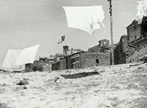 Italian Rural Landscape Photography Prints: Clothes drying in the sun