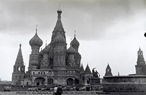 Christian Religious Structures Europe Prints: The complex of the Churches of St. Basil, in Moscow